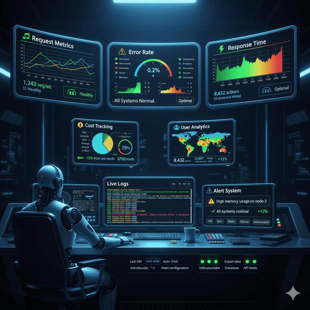 AI Monitoring Dashboard - Track Performance and Environmental Impact
