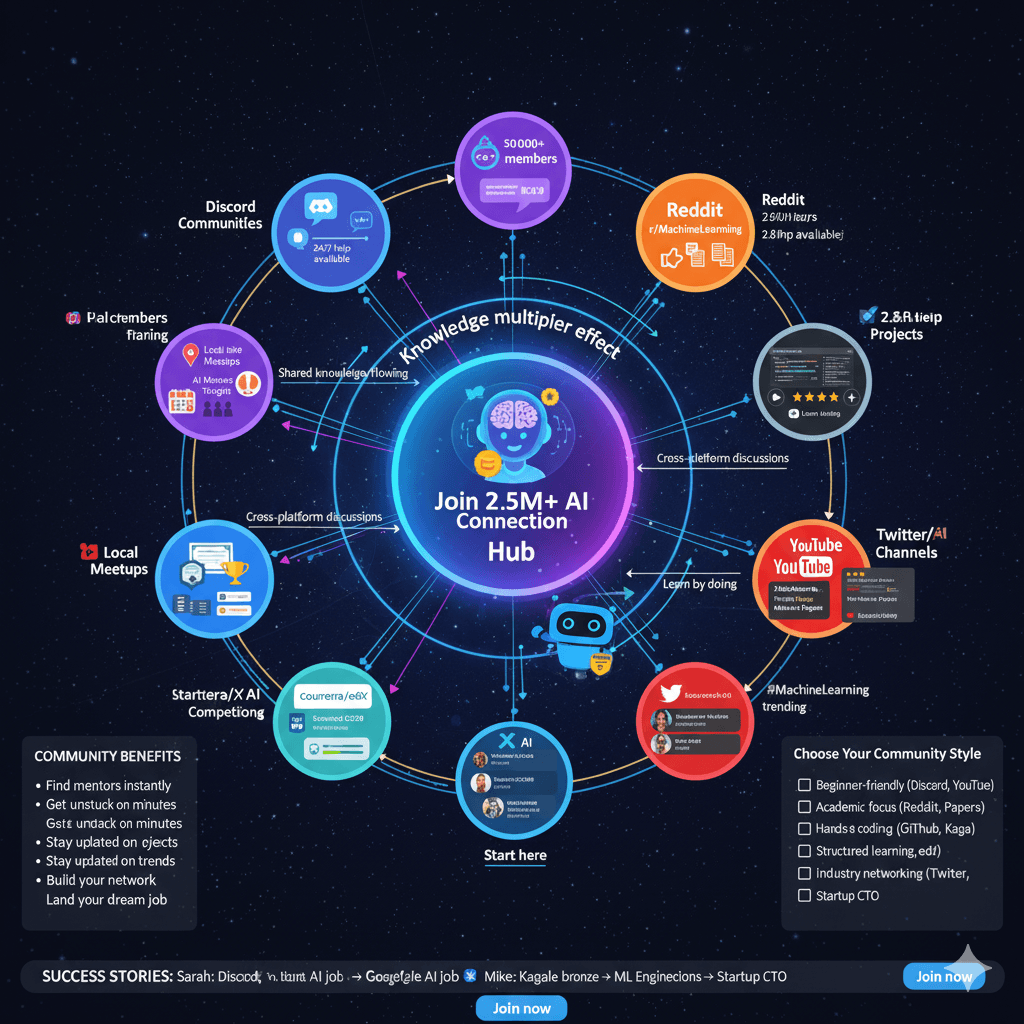 AI Community Network - Join 2.5M+ AI Learners Across Platforms
