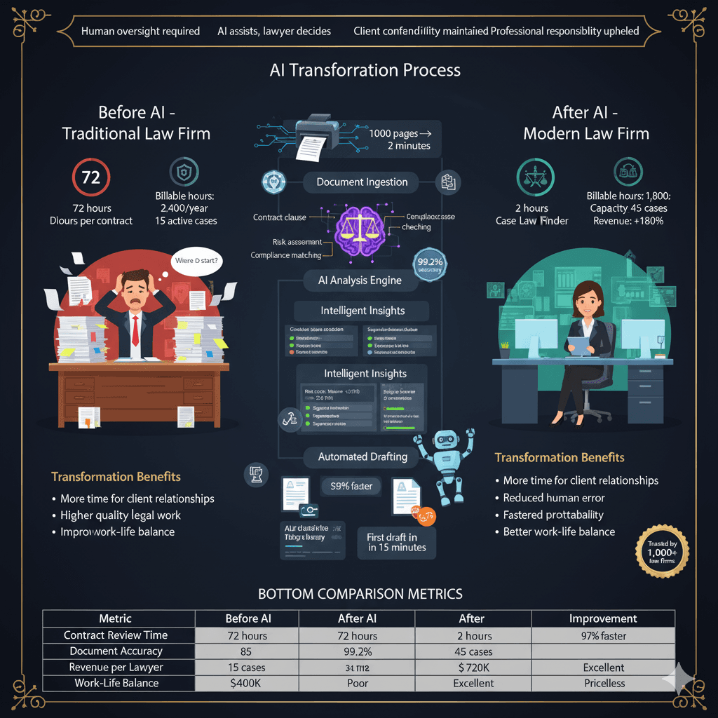 Legal Practice AI Transformation - Before and After Implementation