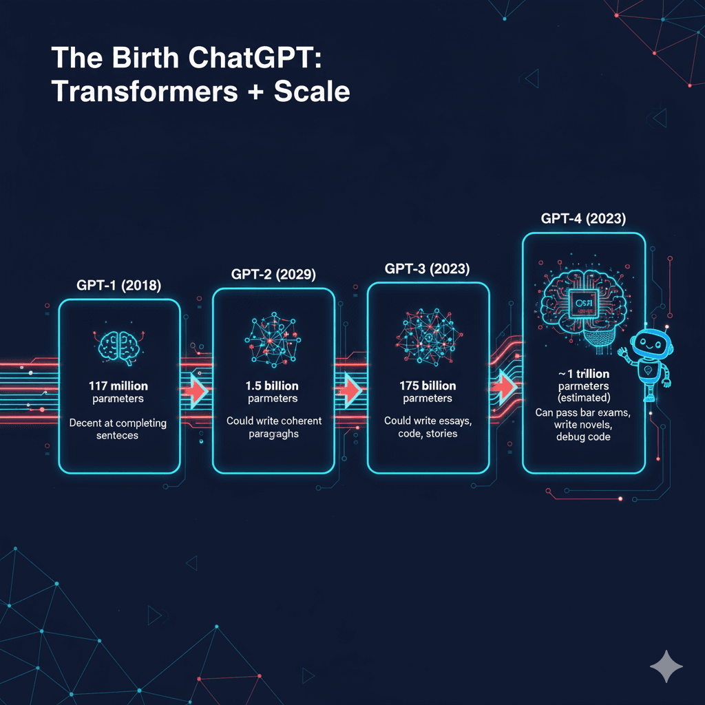 The Evolution of ChatGPT and Transformers