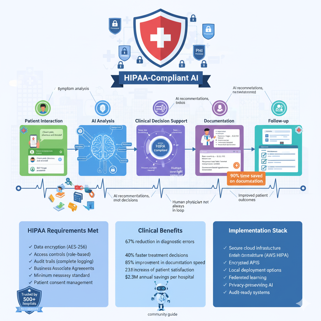 Healthcare AI Workflow - HIPAA-Compliant Patient Care Automation